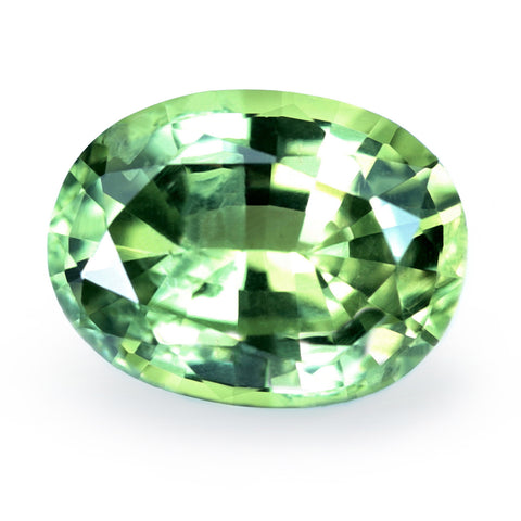 0.85ct Certified Natural Green Sapphire