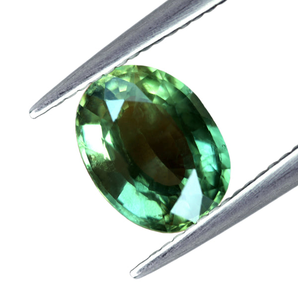 1.24ct Certified Natural Green Sapphire