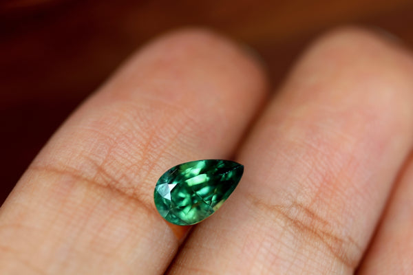 2.71ct Certified Natural Green Sapphire
