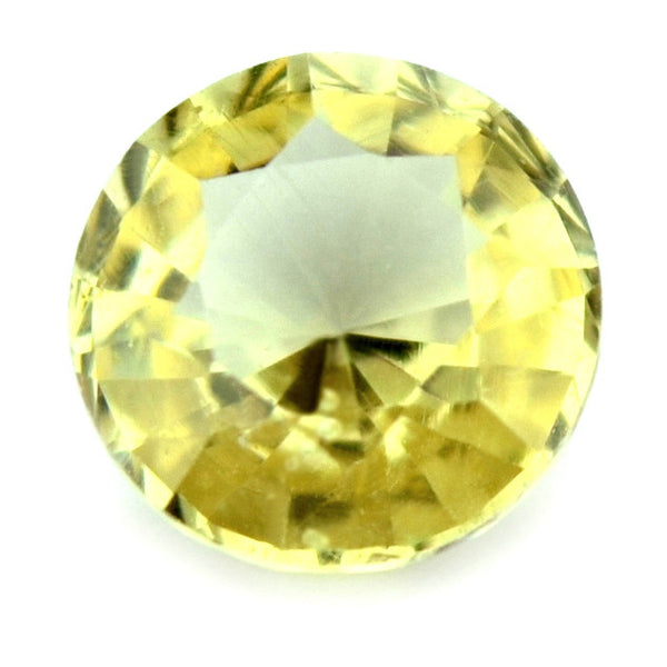 0.42 ct Certified Natural Yellow Sapphire
