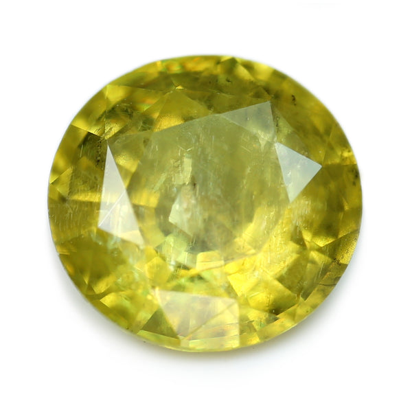 1.04ct Certified Natural Yellow Sapphire