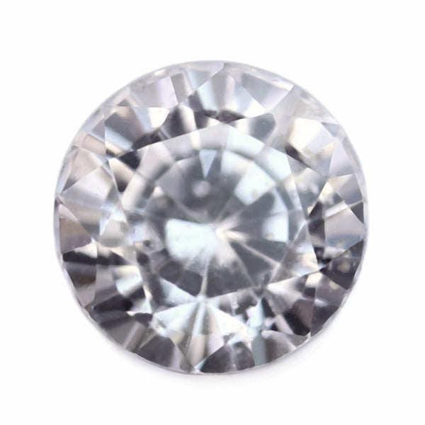 0.57ct Certified Natural White Sapphire