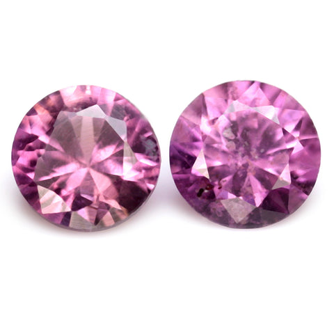 0.38ct Certified Natural Pink Sapphire Matching Pair