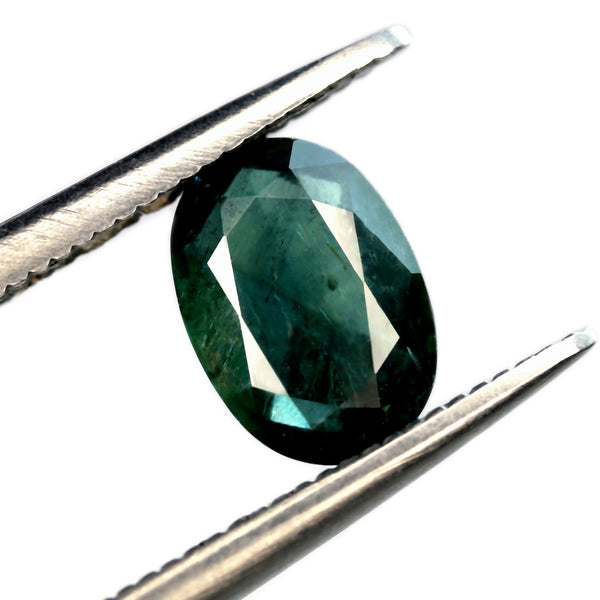 1.21ct Certified Natural Teal Sapphire