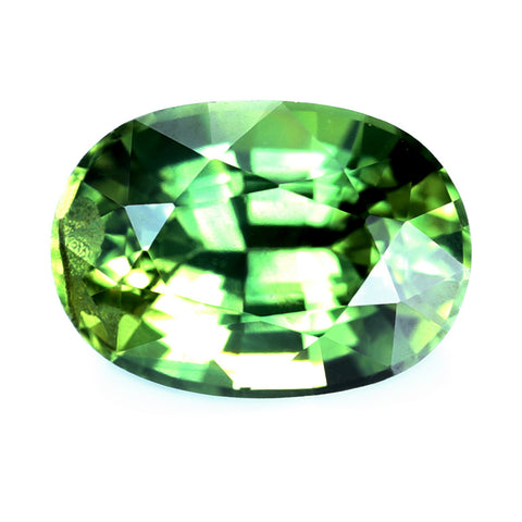 0.91ct Certified Natural Green Sapphire