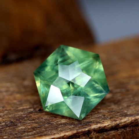 1.42ct Certified Natural Green Sapphire