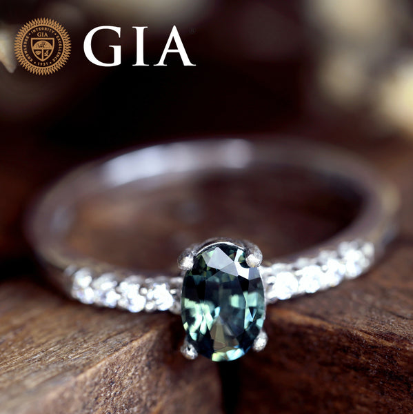 GIA Certified Natural Ceylon Blue Sapphire Ring On Sale sapphirebazaar