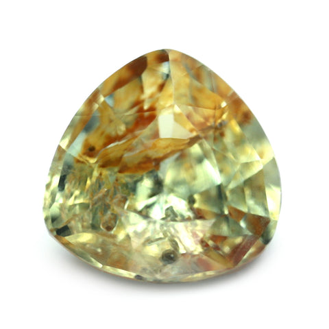 0.85ct Certified Natural Lime Yellow Sapphire