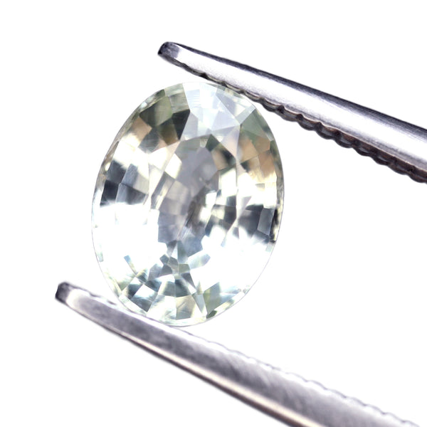 White Sapphire 1.35ct Natural Gemstone Ceylon