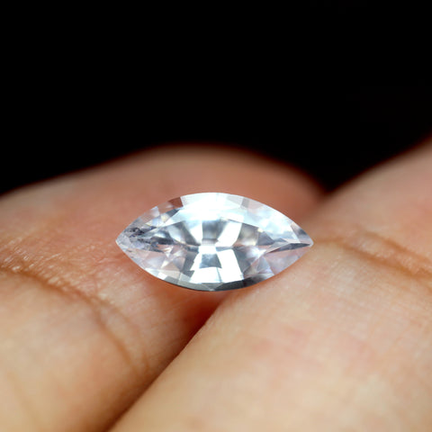 1.00ct Certified Natural White Sapphire