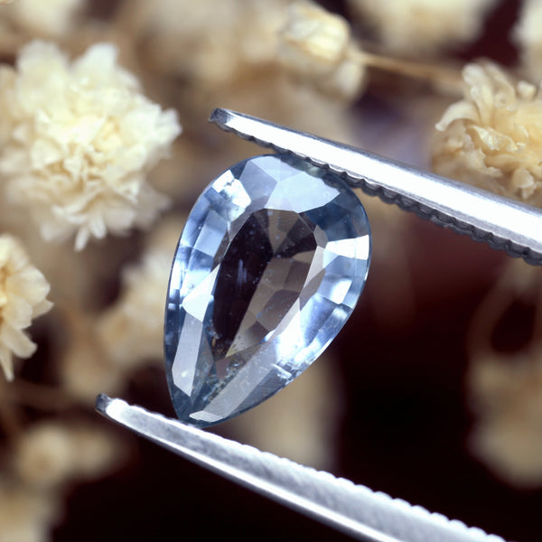 1.20ct Certified Natural Steel Blue Sapphire