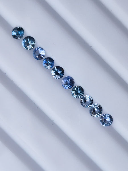 1.27ct Certified Natural Blue Sapphire Set