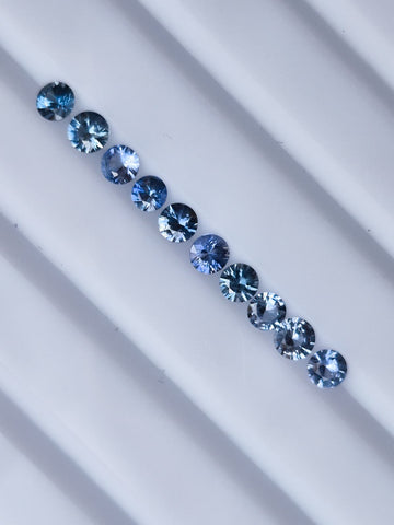 1.27ct Certified Natural Blue Sapphire Set