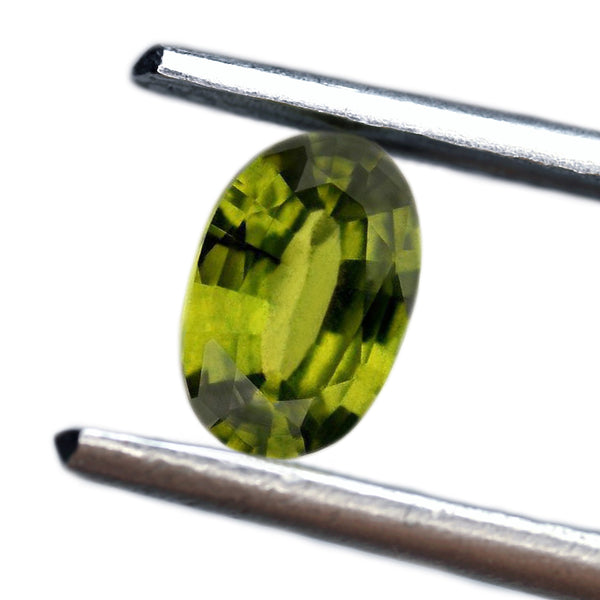 0.72ct Certified Natural Green Sapphire