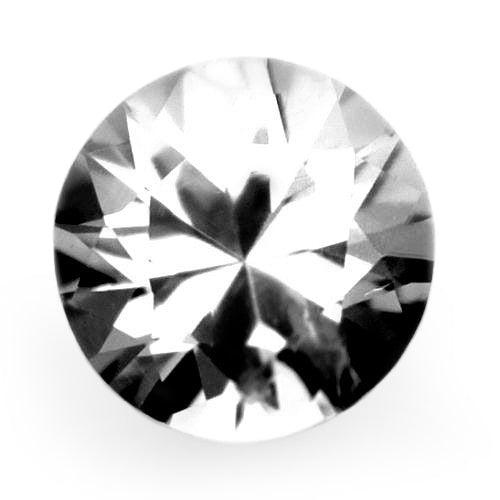 0.33ct Certified Natural White Sapphire