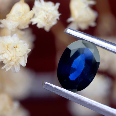 0.78ct Certified Natural Blue Sapphire