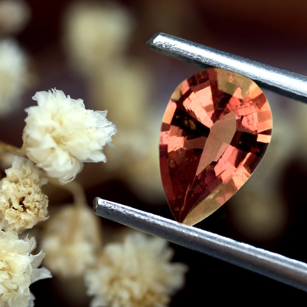 0.81ct Certified Natural Peach Sapphire