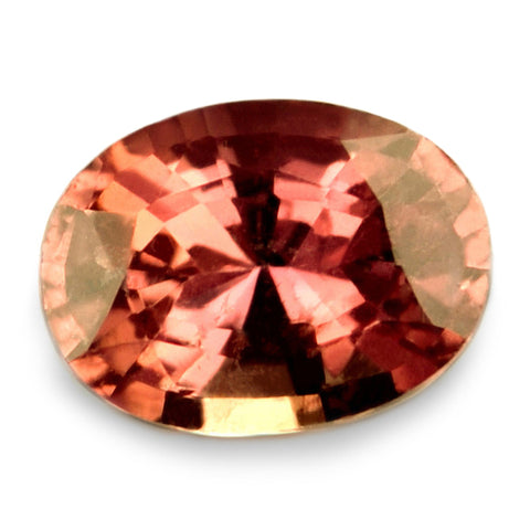 0.75ct Certified Natural Pinkish Orange Sapphire