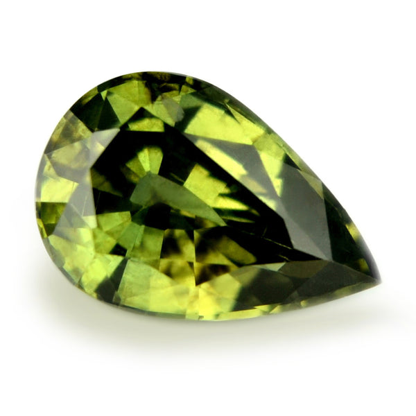 0.96ct Certified Natural Green Sapphire