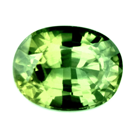 0.87ct Certified Natural Green Sapphire