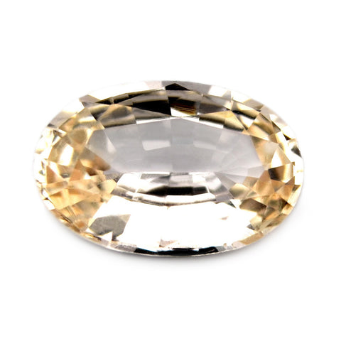 0.65ct Certified Natural Light Beige Sapphire