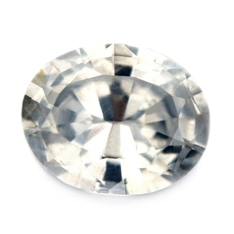 0.96ct Certified Natural White Sapphire