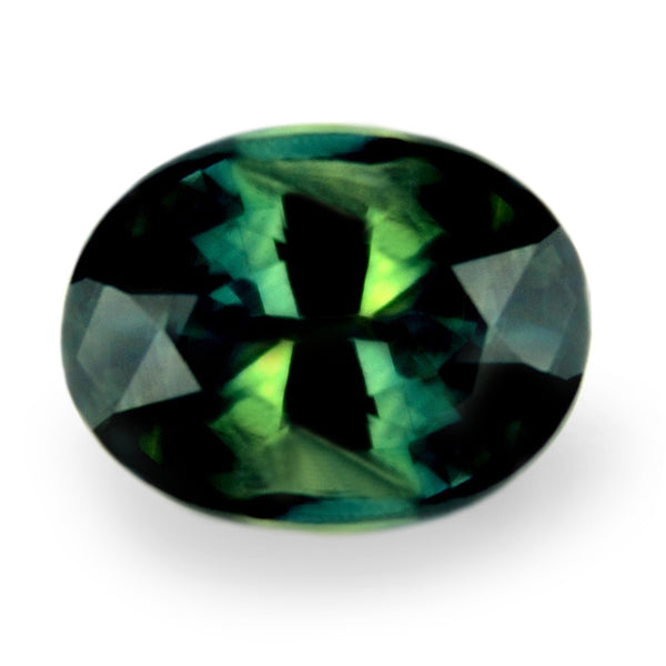 0.61ct Certified Natural Green Sapphire