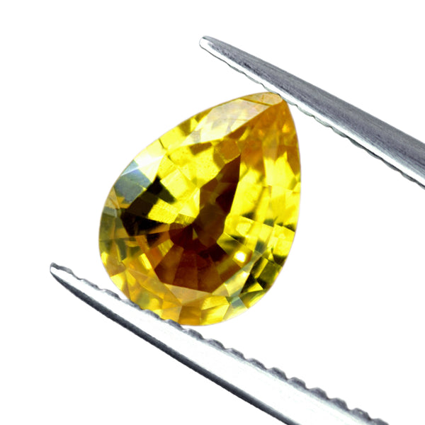 0.65ct Certified Natural Yellow Sapphire
