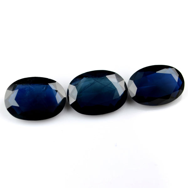 2.22ct Certified Natural Blue Sapphire Set