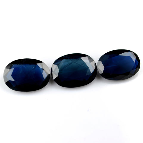 2.22ct Certified Natural Blue Sapphire Set