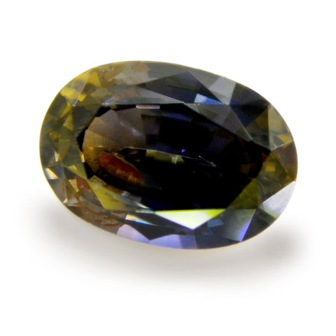0.86ct Certified Natural Olive Green Sapphire