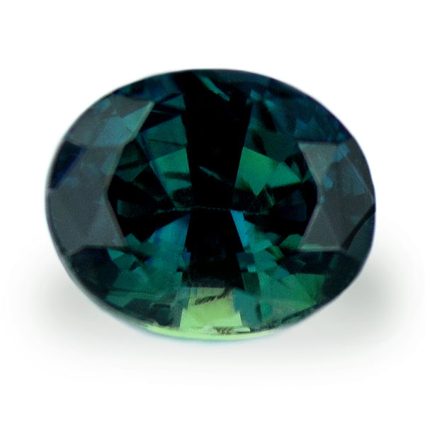 0.93ct Certified Natural Green Sapphire