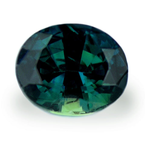 0.93ct Certified Natural Green Sapphire