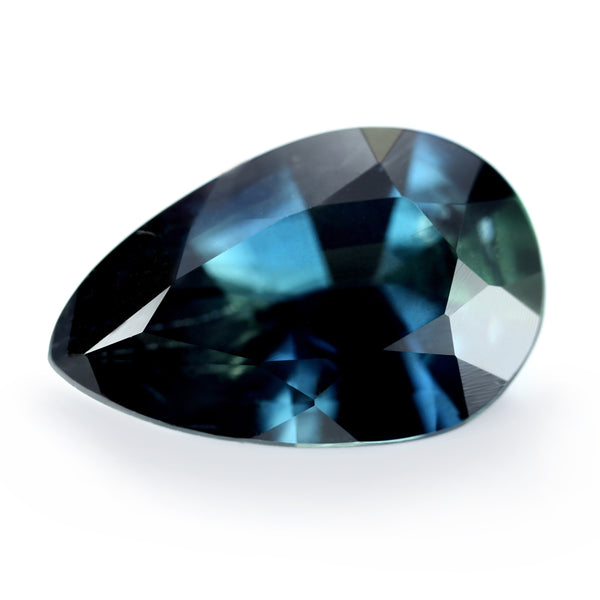 1.41ct Certified Natural Teal Sapphire