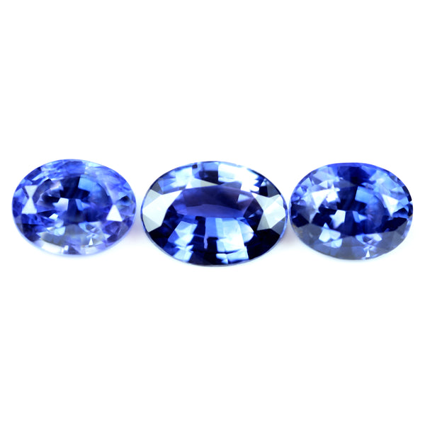 2.43ct Certified Natural Color Change Sapphire Set