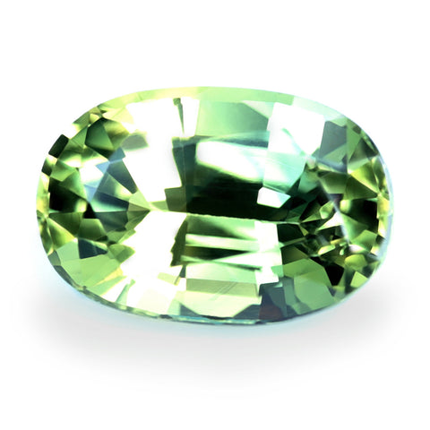 0.74ct Certified Natural Green Sapphire