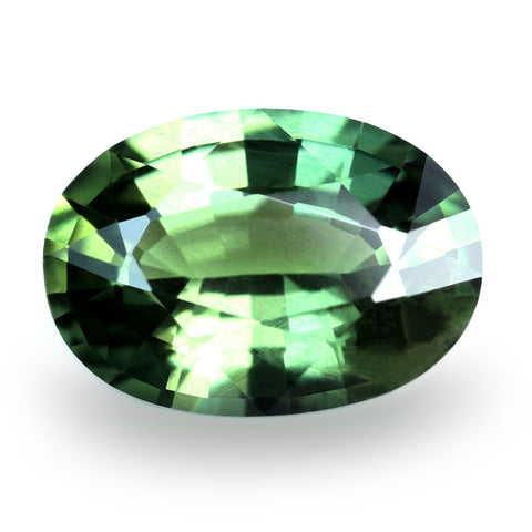 0.81ct Certified Natural Green Sapphire