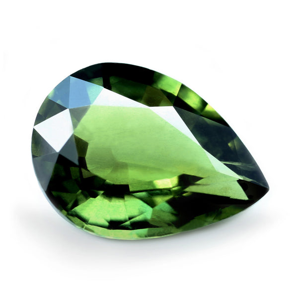 1.13ct Certified Natural Green Sapphire