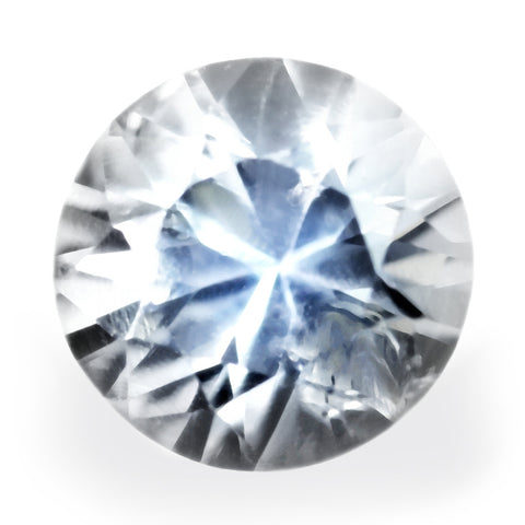 0.64ct Certified Natural White Sapphire
