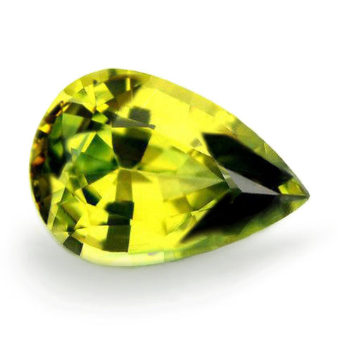 1.02ct Certified Natural Greenish Yellow Sapphire