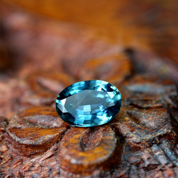 1.00ct Certified Natural Teal Sapphire