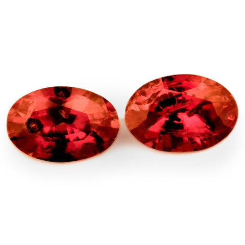 0.35ct Certified Natural Red Ruby Matching Pair