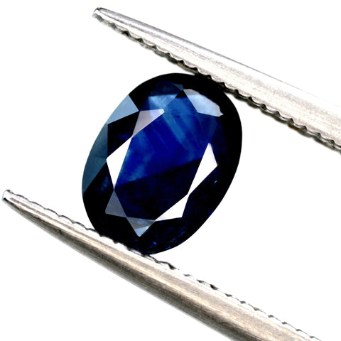 0.98ct Certified Natural Blue Sapphire