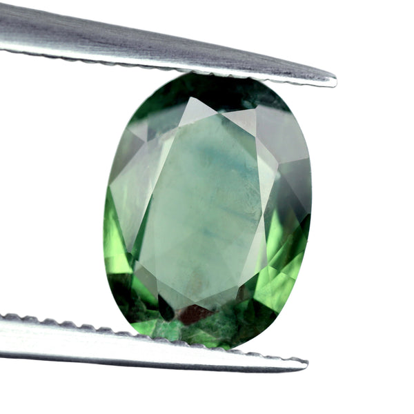 1.24ct Certified Natural Green Sapphire