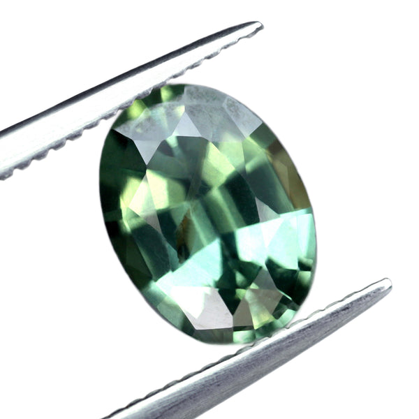 0.67ct Certified Natural Green Sapphire