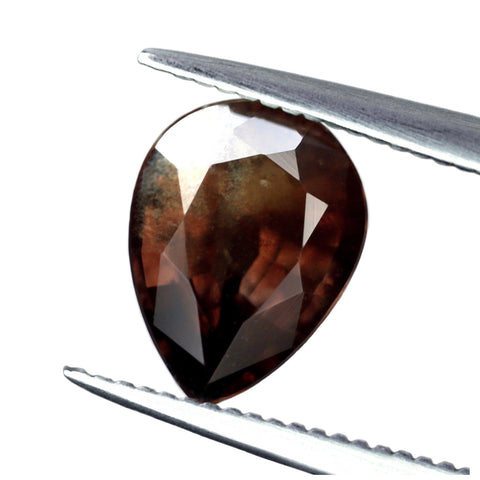 0.64ct Certified Natural Brown Sapphire