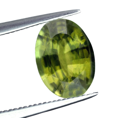 0.71ct Certified Natural Green Sapphire