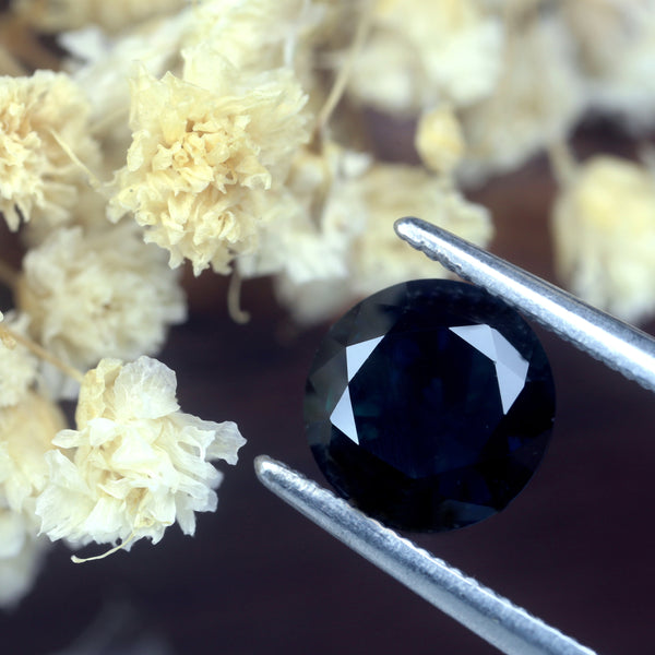 1.36ct Certified Natural Teal Sapphire