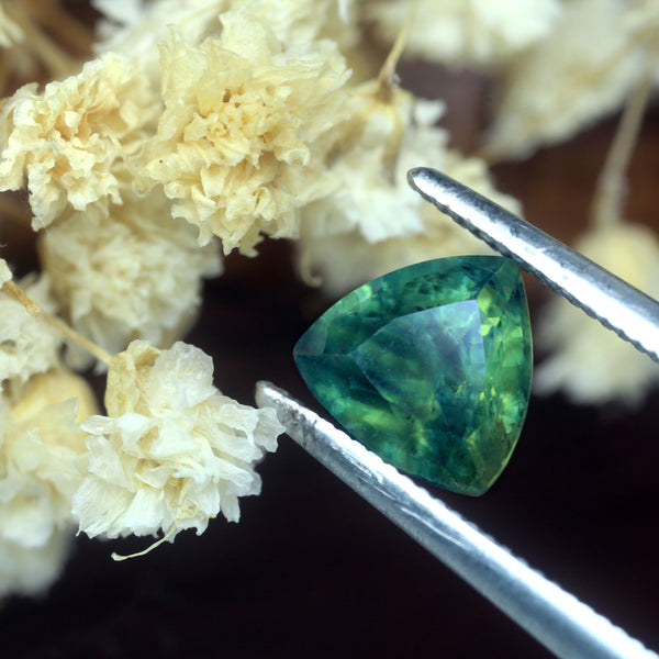1.14ct Certified Natural Green Sapphire