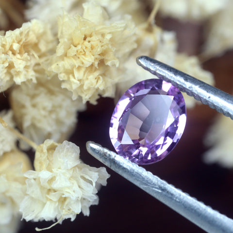 0.40ct Certified Natural Lavender Sapphire